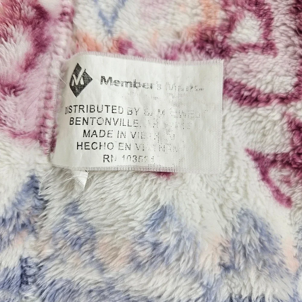 Member's Mark Soraya Medallion Plush Fleece Throw Blanket Boho Mandala 60